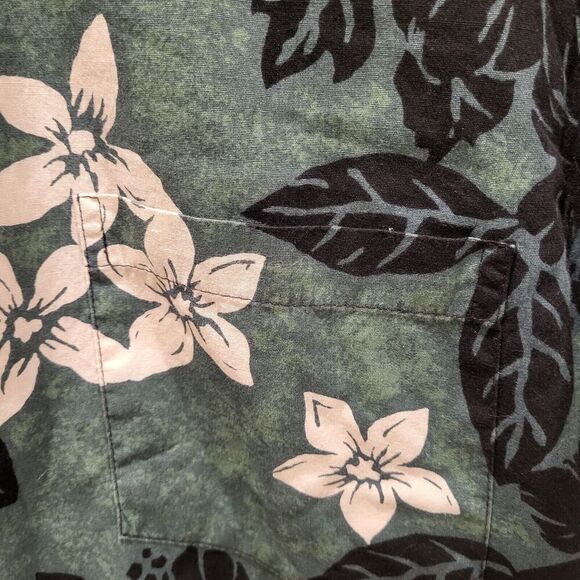 Vintage Island Traditions Men's Large Green Pullover Shirt Hawaii USA Made - Picture 13 of 16